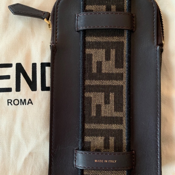 Fendi Strap You With Phone Pouch Zucca Fabric - Picture 2 of 2